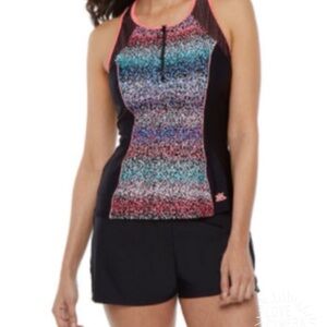 ZeroXposur Women's Colorful Swim Tank Top